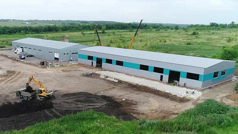 Каркасный ангар под ключ